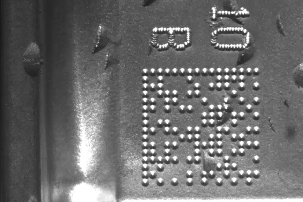Marcatura e lettura Datamatrix su pezzi motore ad alta temperatura