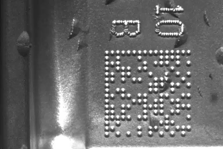 Marcatura e lettura Datamatrix su pezzi motore ad alta temperatura