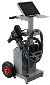 Marcatore Laser Portatile ultra compatto e maneggevole con diverse opzioni disponibili per marcare su ogni superficie con facilità