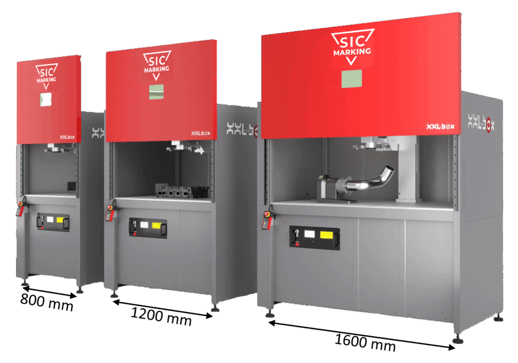 Stazione di Marcatura Laser XXL-BOX per pezzi voluminosi