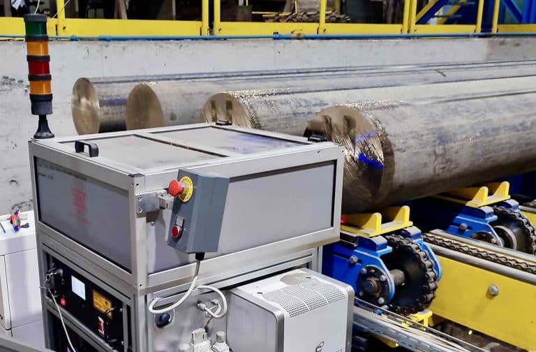 Sistema di Marcatura Laser integrato in linea per billette di ottone