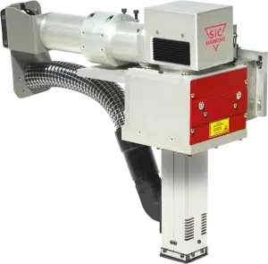 Macchina laser integrabile per linea di produzione robotizzata