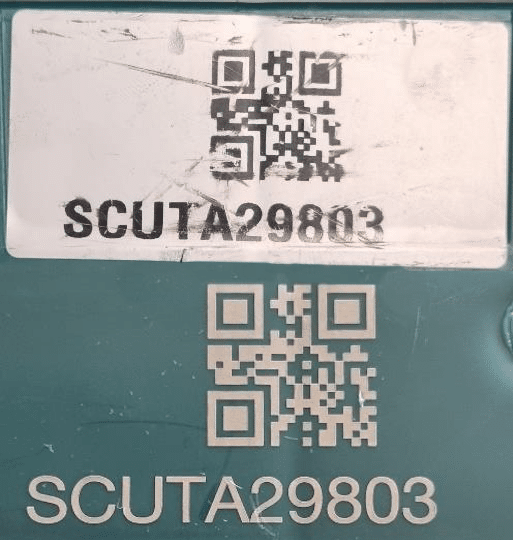 Etichetta stampata e marcatura laser